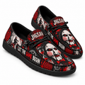 Jigsaw Puppet Red Spiral Loafer Shoes For Saw Fans Ready To Let The Game Begin NDN 1