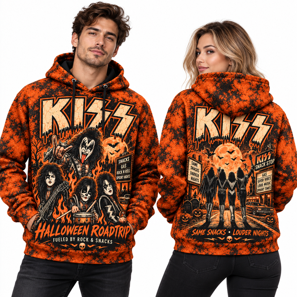 KISS Heavy Metal Skull Hoodie NY 2