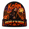 Korn Cemetery Night Graphic Print Knit Beanie for Freaks Of The Night Crowds NDN 1