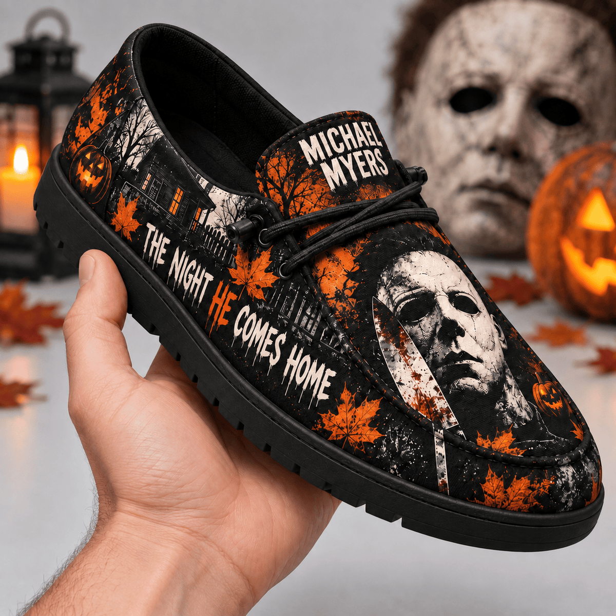 Michael Myers Autumn Leaves Loafer Shoes For Halloween Fans Awaiting His Return Home NDN 2