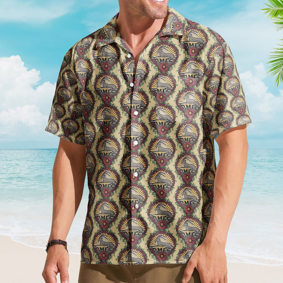 Billy Strings Goats Inspried Hawaiian Shirt Billy Strings Goats Under the Stars All-Over Print Button-Up