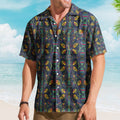 Bob Marley Unisex Hawaiian Shirt Retro Reggae Music Aloha Button-Up Shirt
