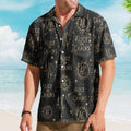 Alice in Chains Hawaiian Shirt - Unisex Grunge Rock AIC Sun Black Summer Button Up