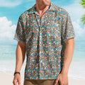 Grateful Dead Inspried Hawaiian Shirt Dancing Bears All-Over Print Button-Up