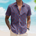 Phish Summer Donuts Unisex Hawaiian Shirt Retro Geometric Hawaiian Button-Up Shirt