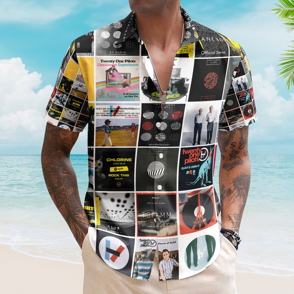 Twenty One Pilots Hawaiian Shirt Iconic Album Collage Alternative Style