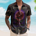 Depeche Mode Vintage Gothic Stained Glass Synth Pop Hawaiian Shirt - Unisex New Wave Electronic Rock Summer Button Up