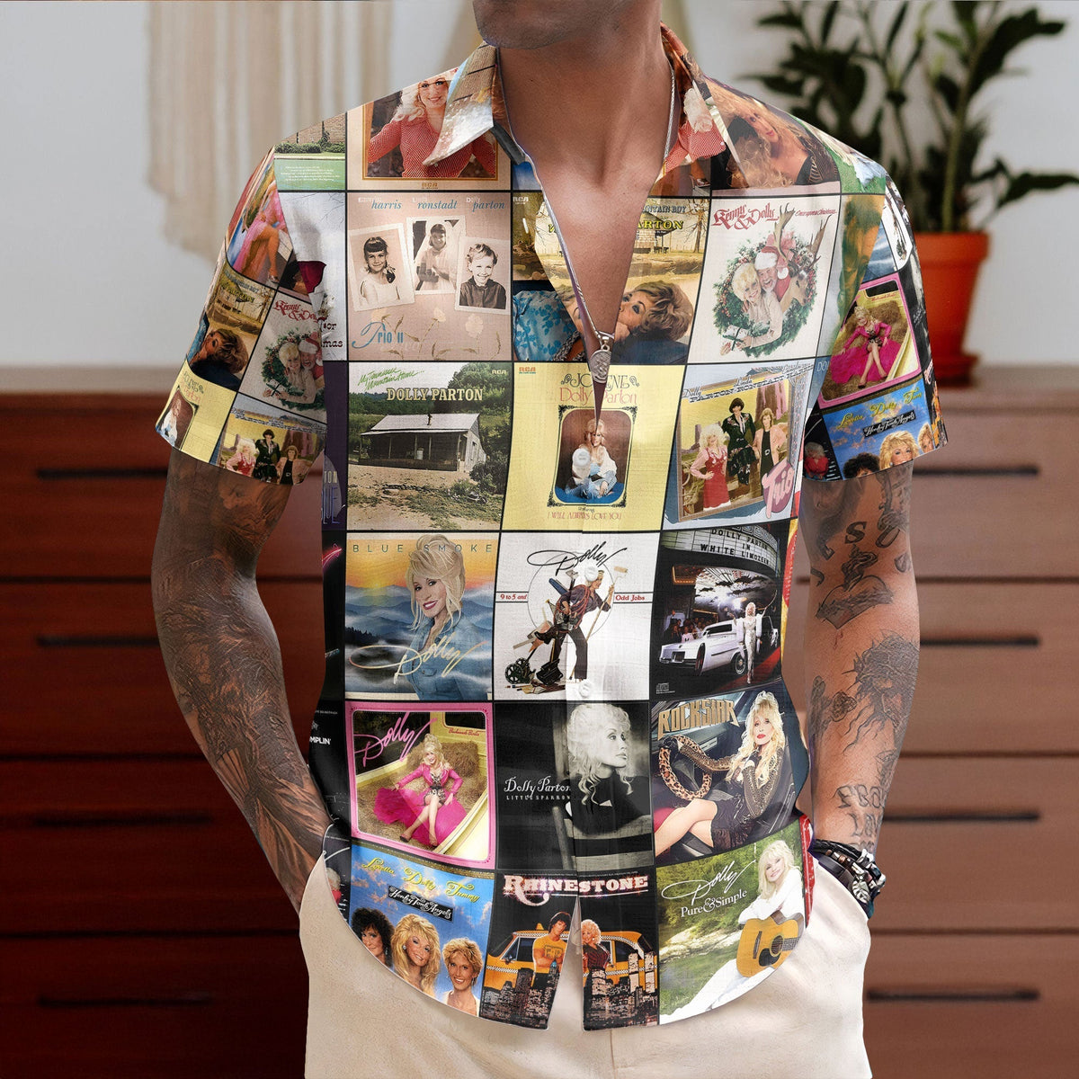 Dolly Parton Nostalgia Collage Hawaiian Shirt Vintage Country Memories Gift