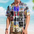 The Rolling Stones Album Collage Hawaiian Shirt Rock Band Fan Shirt