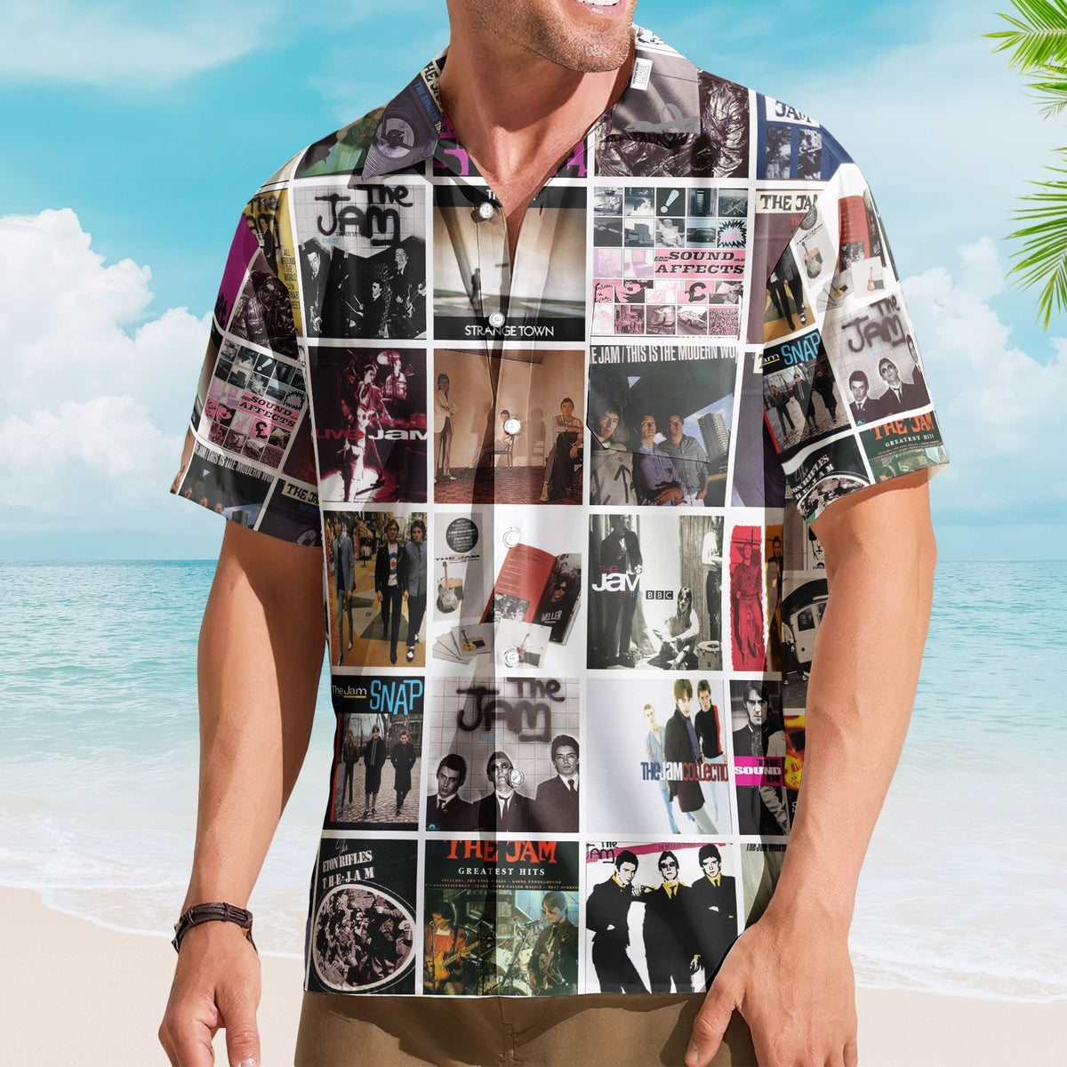 The Jam Album Collage Hawaiian Shirt Rock Music Band Fan Shirt