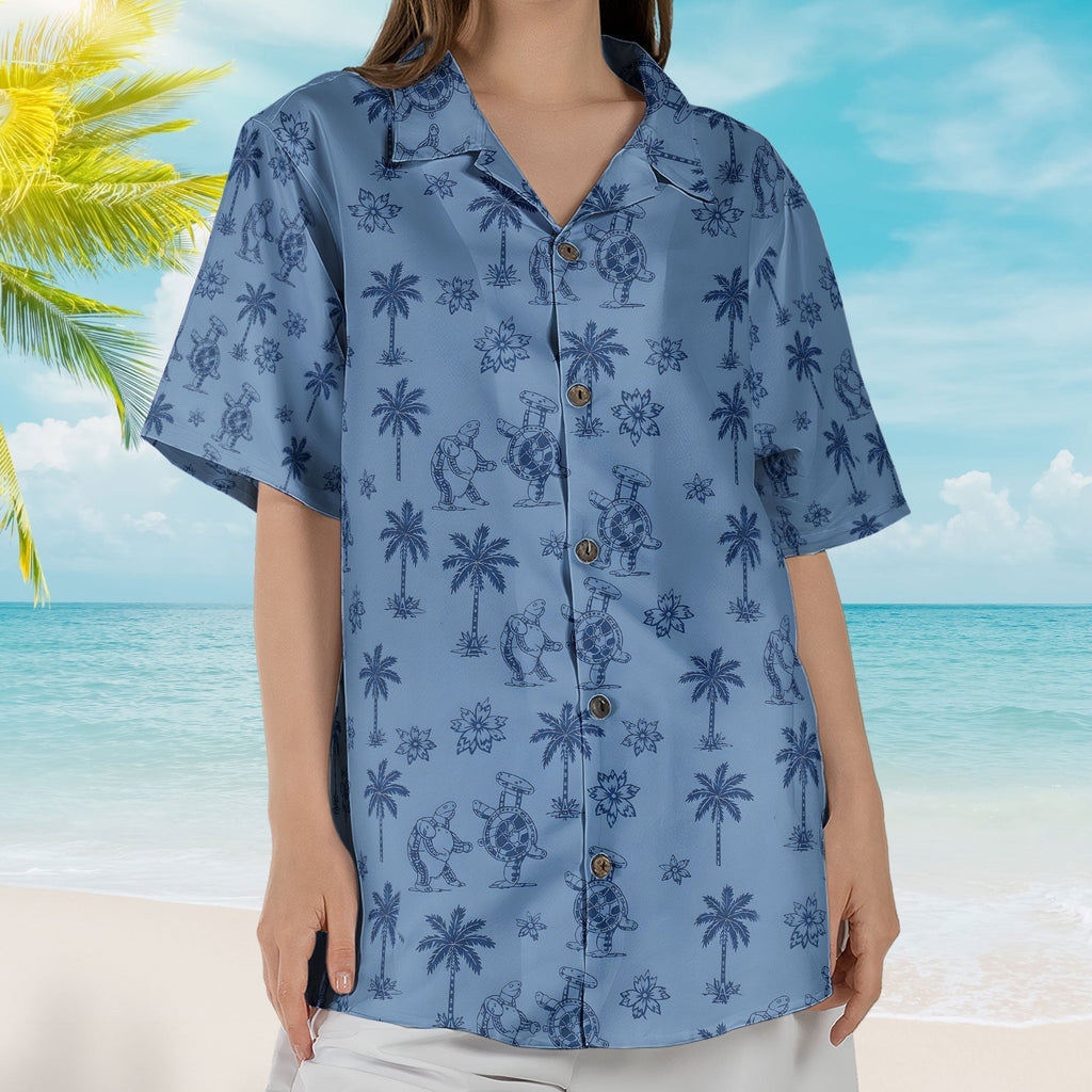 Grateful Dead Accent Hawaiian Shirt Terrapin Turtles Aloha All-Over Print Button-Up