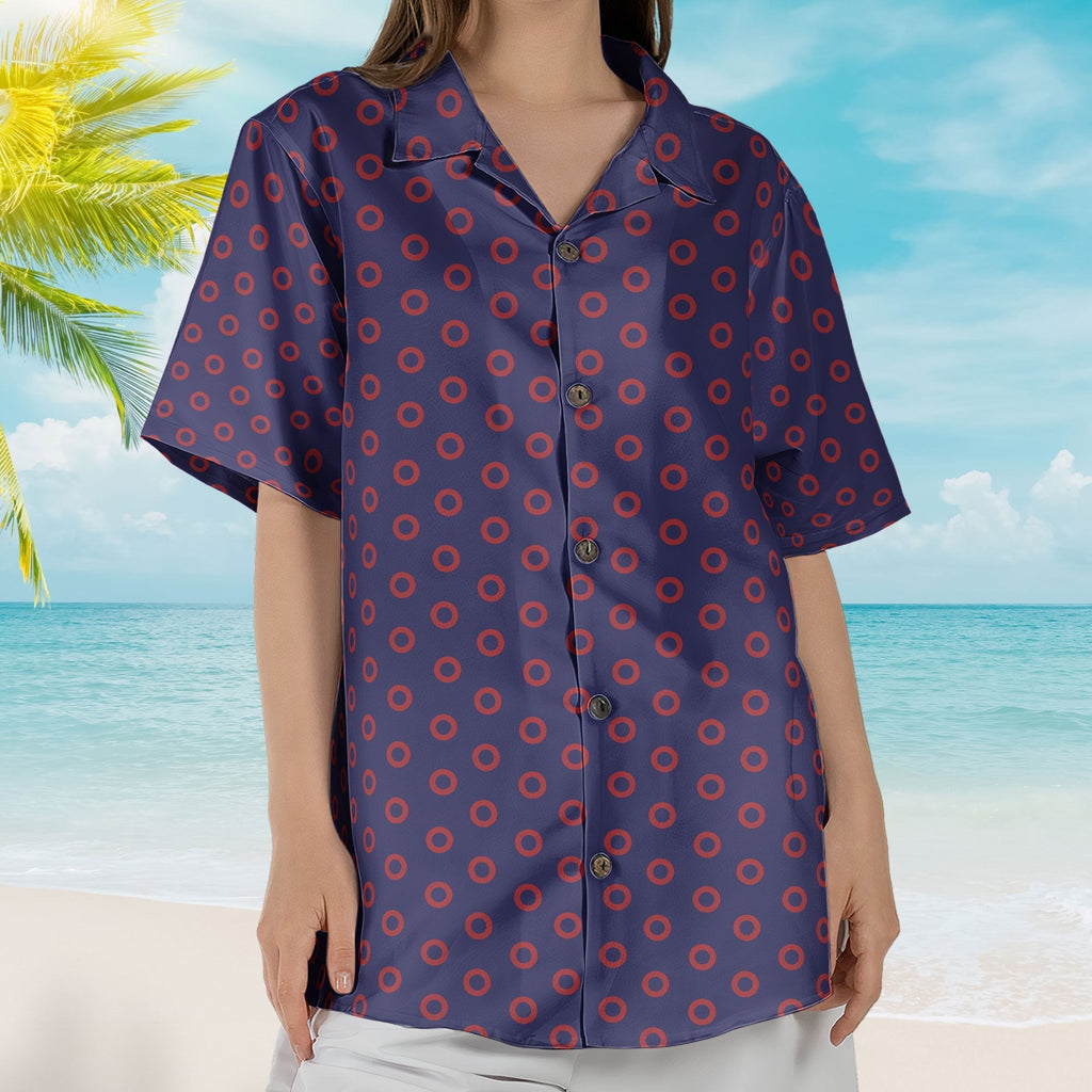 Phish Band Red Circle Hawaiian Shirt Retro Music Inspired Concert Vacation Aloha Shirt