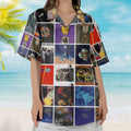 Electric Light Orchestra Hawaiian Shirt ELO Album Cover Collage Retro Summer Button Up