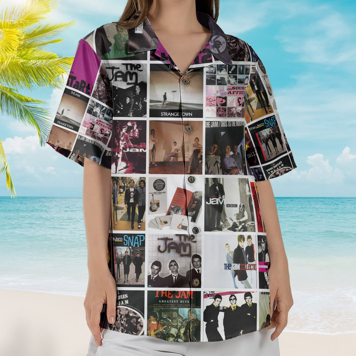The Jam Album Collage Hawaiian Shirt Rock Music Band Fan Shirt