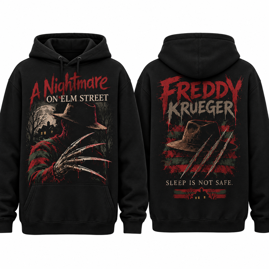 Nightmare On Elm Street Freddy Krueger Hoodie NTH1 for Horror Fans Who Fear Dream Stalkers 1