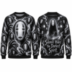 No Face White Mask Silence Hides The Darkest Spirit Sweater for Spirit Night Fans NDN 1