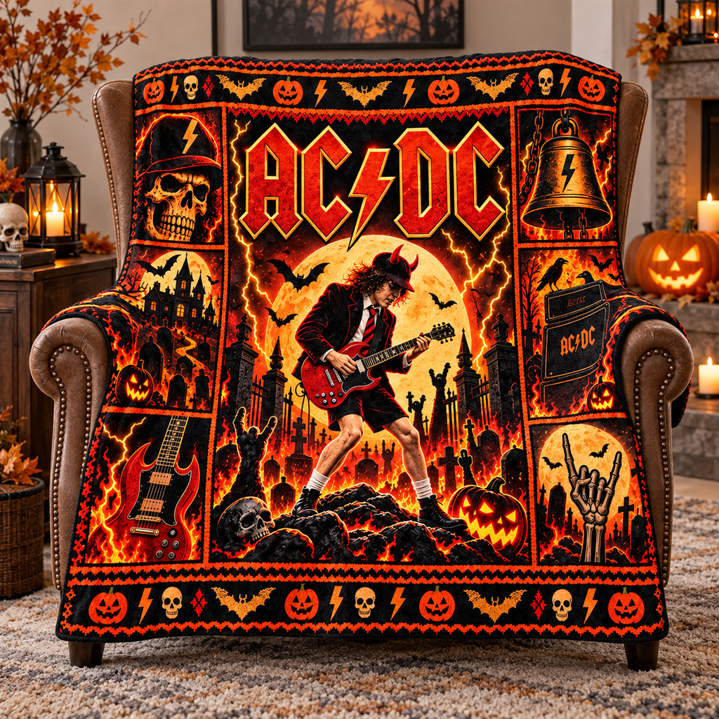 Ozzy Purple Orange Portrait Fleece Blanket For Halloween Prince Of Darkness Fans NDN 3
