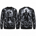 Pale Pinned Ghoul Face Pain Has No Limits Black Sweater for Dark Puzzle Fans NDN 1