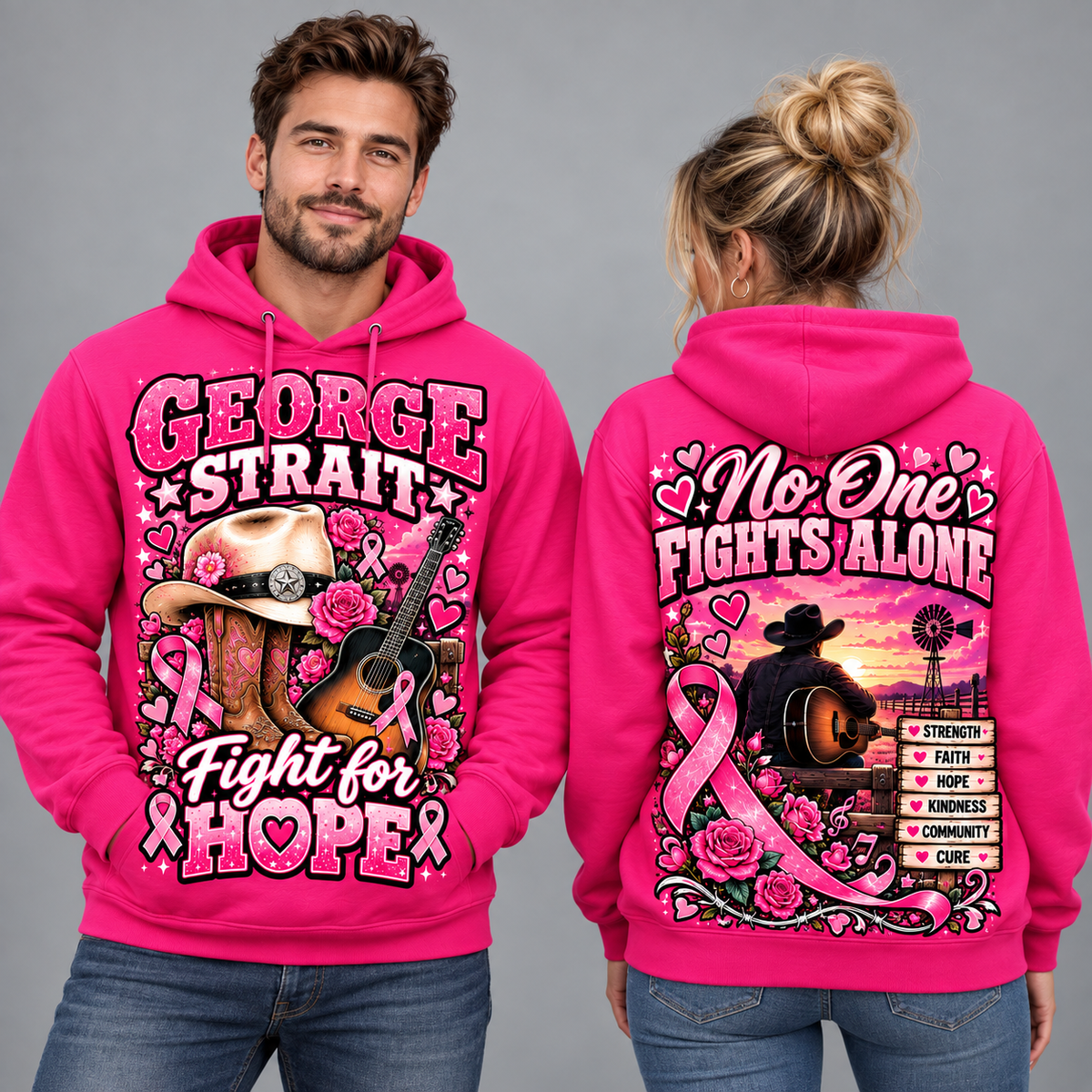 Parrotheads Tropical Ribbon Fight for Hope Hoodie NY 2