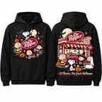 Peanuts Dr Pepper Diner Twenty Three Flavors One Great Halloween Hoodie for Halloween Soda Fans NDN 1