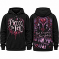 Pierce The Veil Dripping Feel Everything Fear Nothing Hearts Hoodie for Scene Rock Fans NDN 1