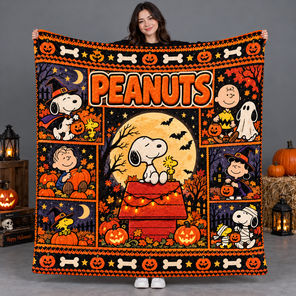 Pikachu Witch Hat Pumpkin Purple Sky Fleece Blanket For Pokemon Halloween Nights NDN 2