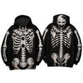 Premium Art The Clown Skeleton Halloween 3D Hoodie 1