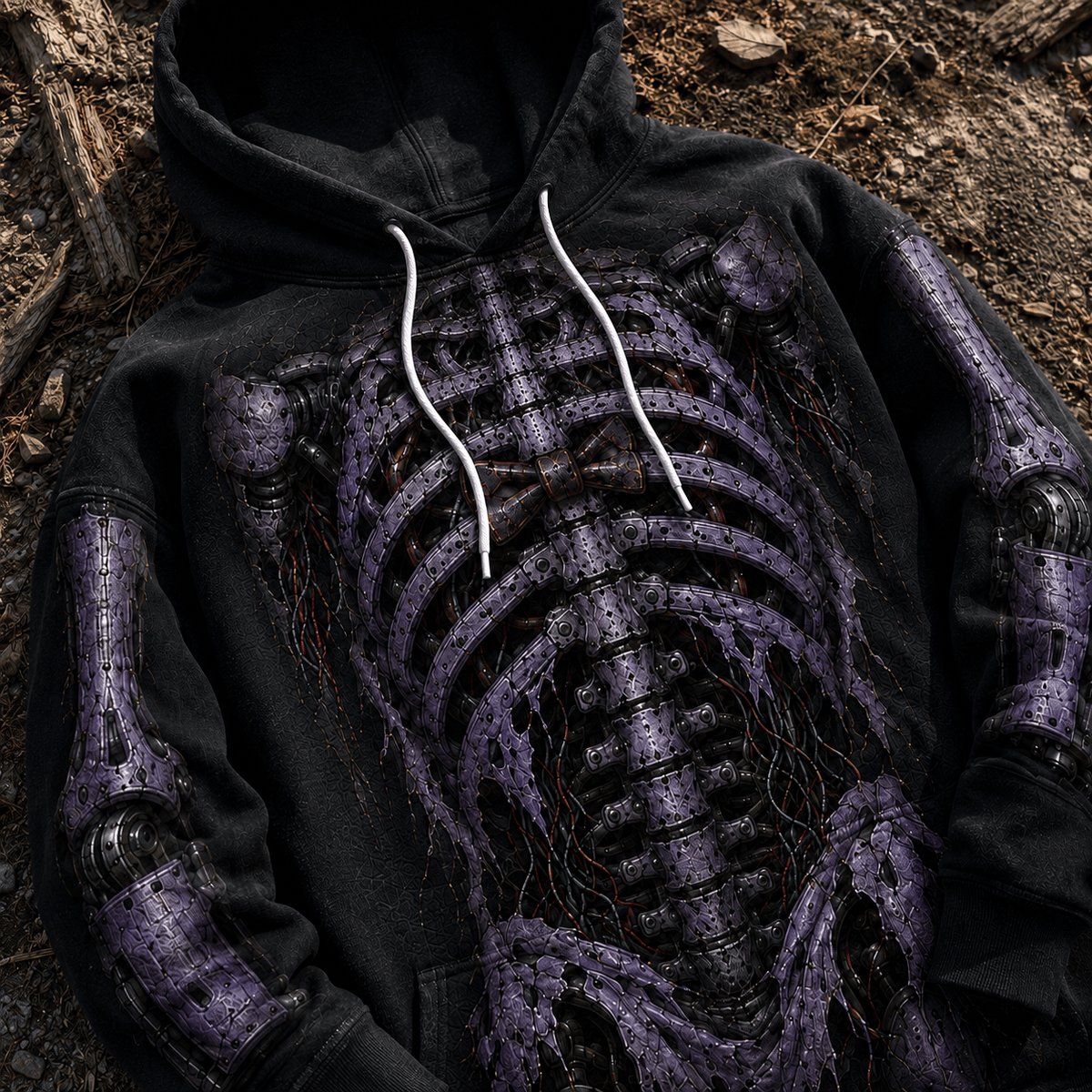 Premium Bonnie Endoskeleton Five Nights At Freddys FNAF Halloween Horror 3D Hoodie 3