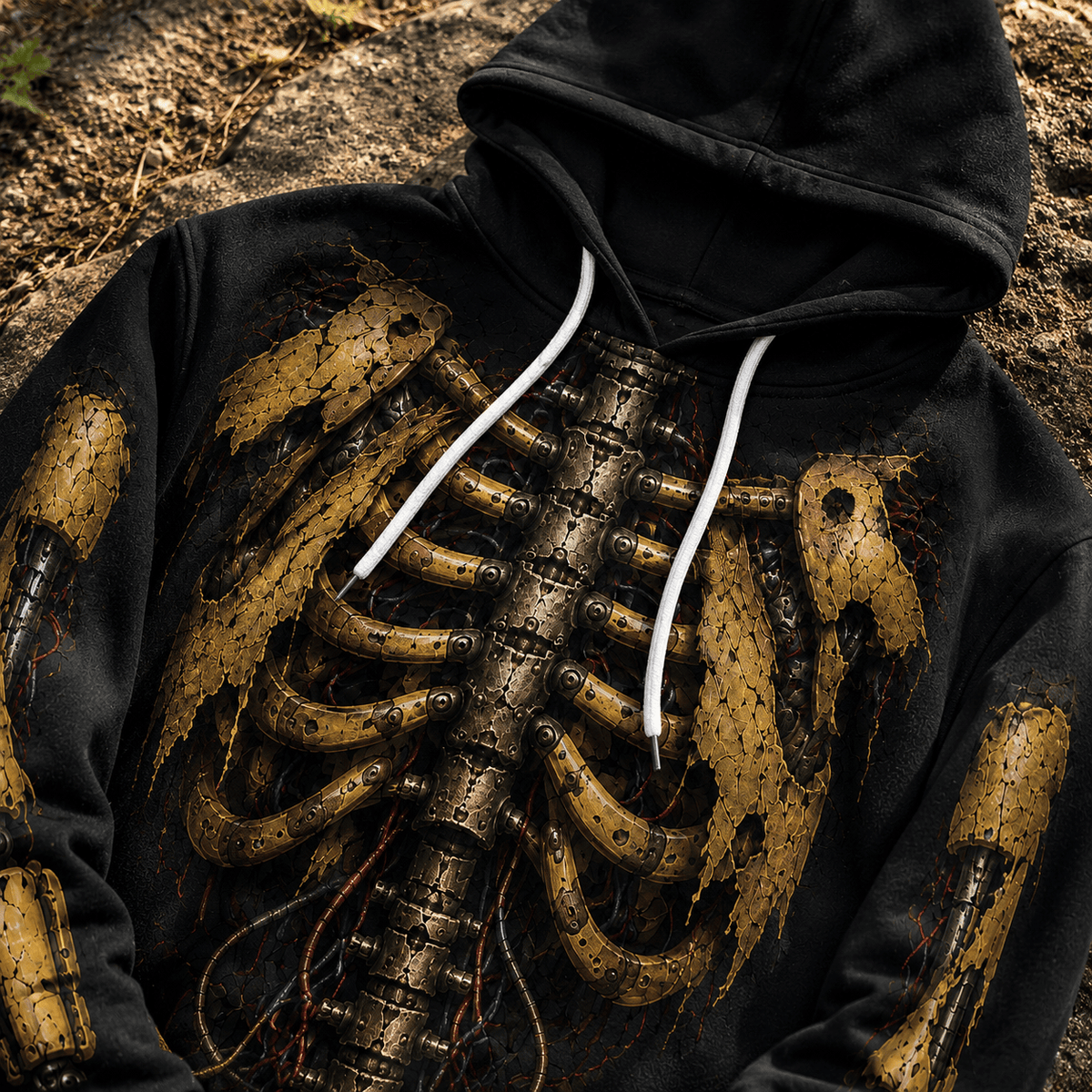 Premium Chica Endoskeleton Five Nights At Freddys FNAF Halloween Horror 3D Hoodie 3