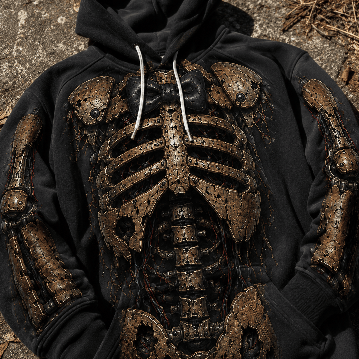 Premium Freddy Fazbear Endoskeleton Five Nights At Freddys FNAF Halloween Horror 3D Hoodie 4
