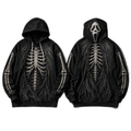 Premium Ghostface Scream Skeleton Halloween Horror 3D Hoodie 1