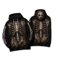 Premium Leatherface Texas Chainsaw Massacre Skeleton Halloween Horror 3D Hoodie 1