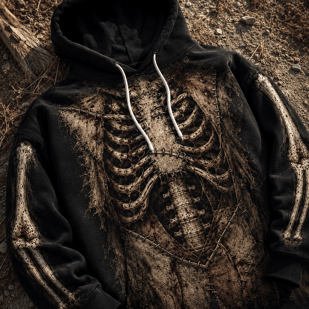 Premium Leatherface Texas Chainsaw Massacre Skeleton Halloween Horror 3D Hoodie 4
