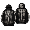 Premium Michael Myers Skeleton Halloween Horror 3D Hoodie 1