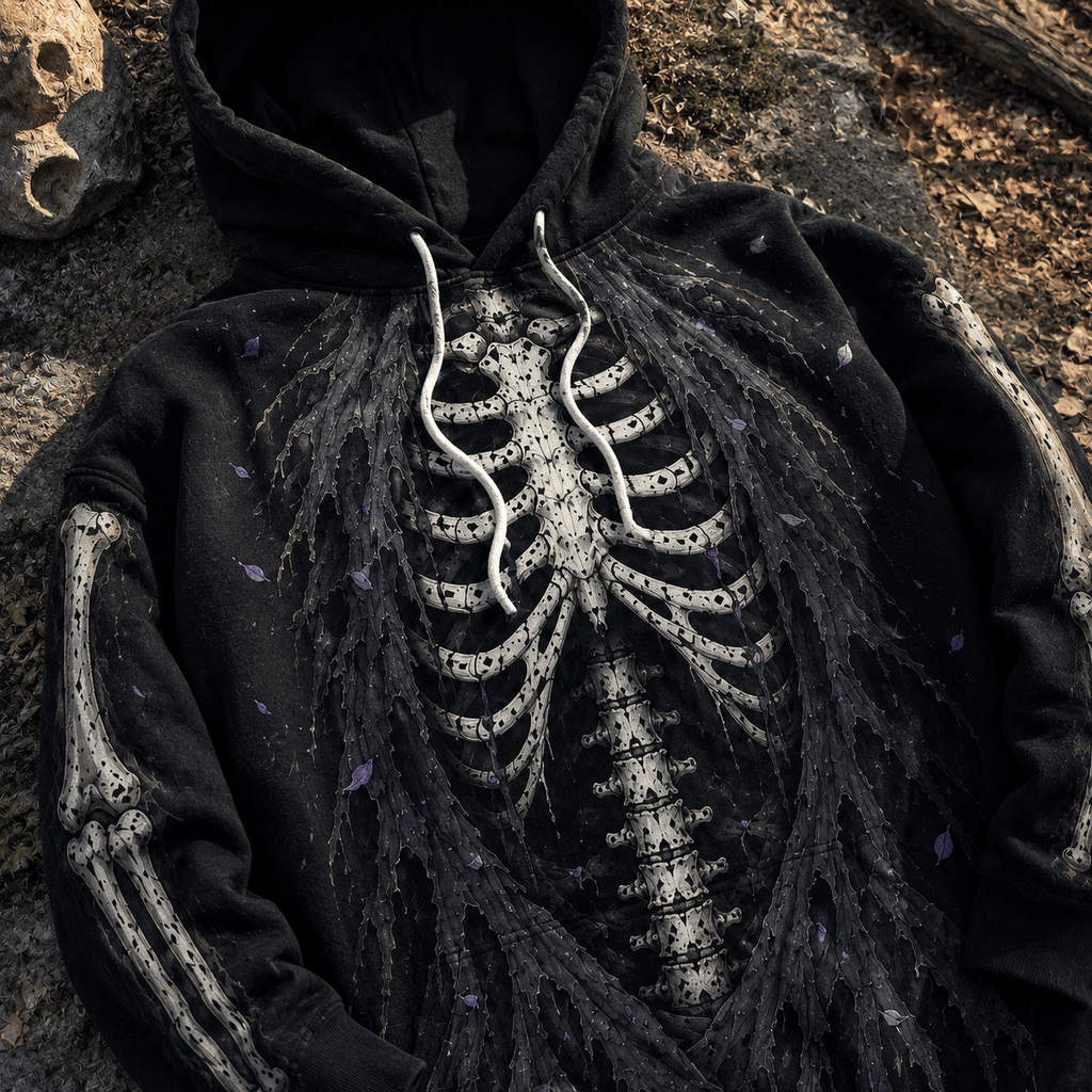 Premium No Face Kaonashi Skeleton Spirited Away Anime Halloween 3D Hoodie 4