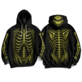 Premium The Grinch Skeleton Halloween Christmas Horror 3D Hoodie 1