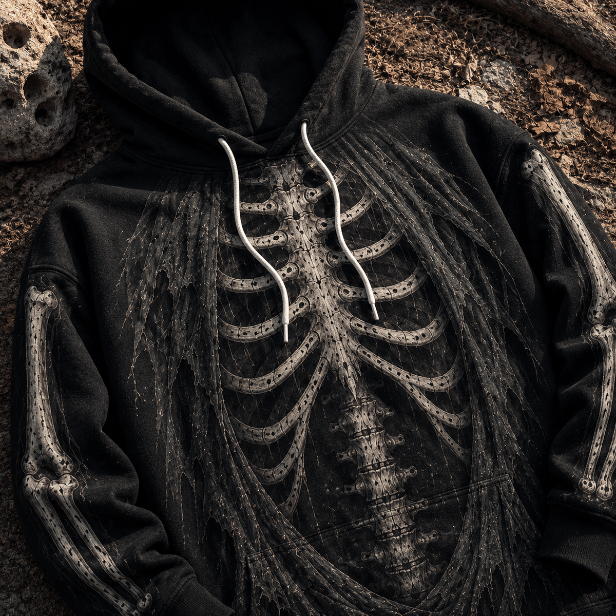 Premium Valak The Nun Conjuring Skeleton Halloween Horror 3D Hoodie 4