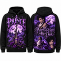Prince Guitar Castle Purple Reigns After Dark Hoodie for Purple Funk Fans Night Style NDN 1