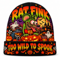 Rat Fink Hot Rod Monster Graphic Print Knit Beanie for Too Wild To Spook Nights NDN 1