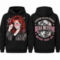 Reba McEntire Portrait Country Queen Energy Red Hair Heart Hits Hoodie for Country Queen Fans NDN 1