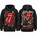 Rolling Stones Tongue And Roses Peace Is Loud Live It Wild Hoodie for Classic Rock Fans NDN 1