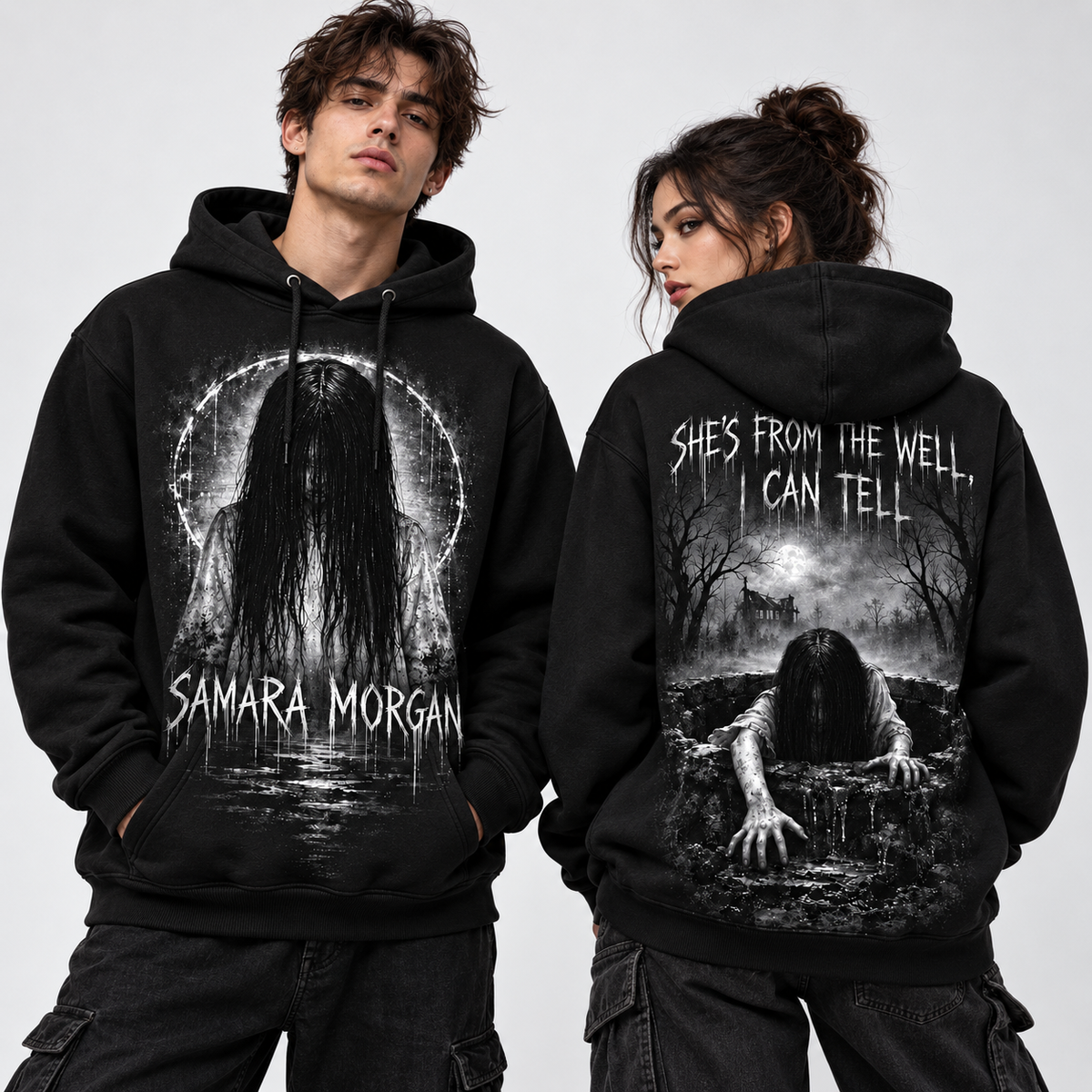 Samara Morgan Dripping Shes From The Well I Can Tell Hoodie for Well Horror Fans NDN 2