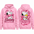 Snoopy Hearts Breast Cancer Awareness Together We Fight We Win Hoodie for Pink Awareness Fans NDN 1