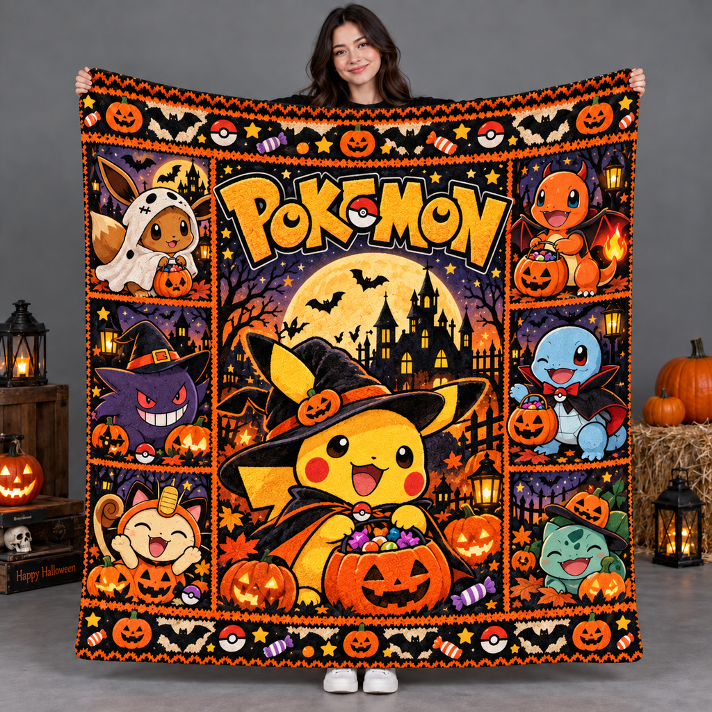 Snoopy Red Doghouse Orange Moon Fleece Blanket For Cozy Peanuts Halloween Nights NDN 2