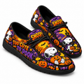 Snoopy Witch Hat Pumpkin Loafer Shoes For Peanuts Fans Enjoying Playful Halloween Adventures NDN 1