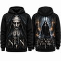 The Nun Dripping Shes From The Abbey I Can Tell Cemetery Hoodie for Gothic Horror Fans NDN 1