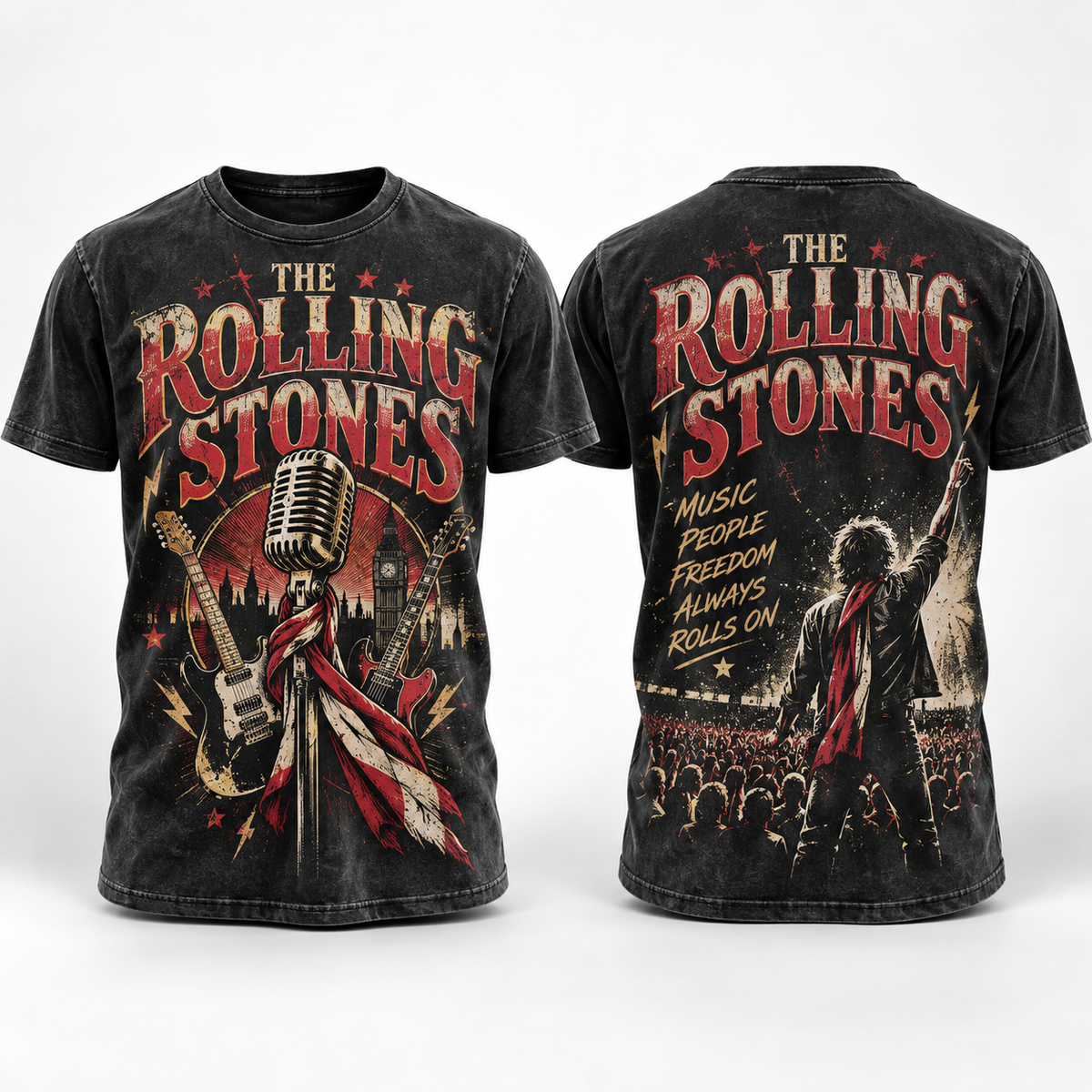 The Rolling Stones Tongue Logo Classic Rock 3D Shirt for Fans Who Move to Every Beat Tonight NY 1