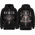 Tool Occult Geometry Eye Mandala Meditating Figure Symbols Hoodie for Occult Rock Fans NDN 1