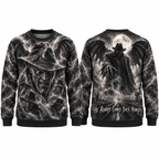 Witch Hat Winged Figure He Always Comes Back Hungry Sweater for Hag Night Fans NDN 1